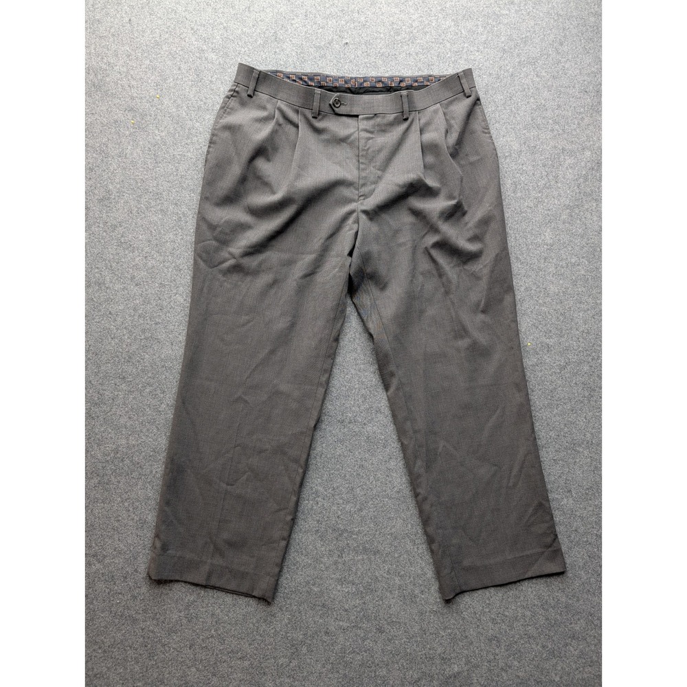 Lauren Ralph Lauren Dress Pants Mens Size 38x29 Gray Pleated Trousers Business